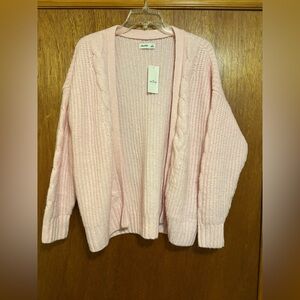 Hollister Pink Comfy Cloud Easy No-Close Cardigan